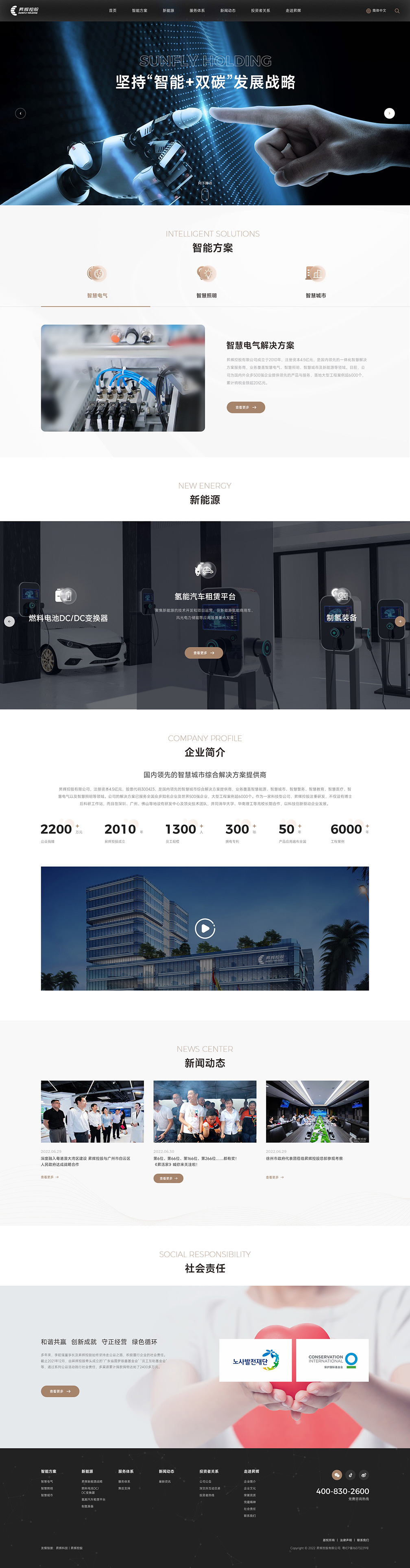 昇輝控股——首頁風(fēng)格展示