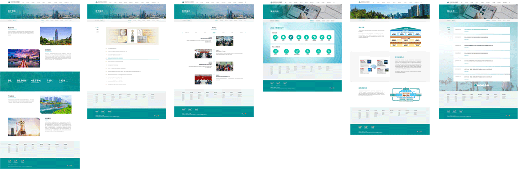 深圳水務(wù)內(nèi)頁(yè)風(fēng)格展示